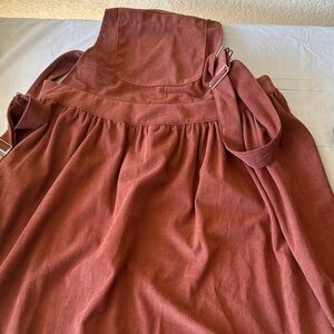 Rust Corduroy Women's Skirt